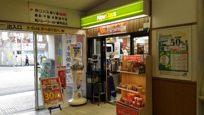 脱線編 安房鴨川駅 Newdaysミニ 安房鴨川1号店 で 南総軒 の わかしお弁当 ぼんやり駅そば訪問記